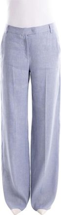 Marella Mllodino Wijde Broek - Dames - Wijde Broeken - Blauw - XS - Polyester - Broeken