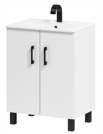 OEM Mueble De Ba&ntilde;o Viki 60 Con Lavabo, Blanco