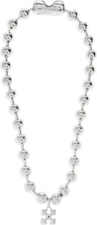 Off-white Arrows-pendant ball-chain necklace - Silver