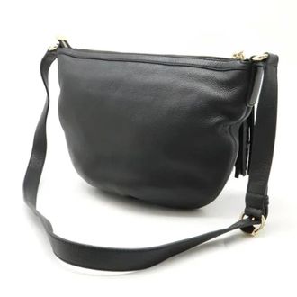 Gucci Pre-owned Cross Body Bags, female, Black, Size: ONE SIZE Pre-owned Leather Crossbody Bag