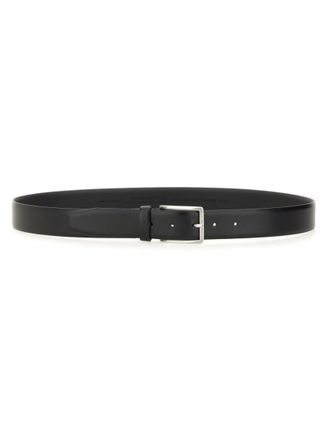 HUGO BOSS Black Solid Buckle Belt
