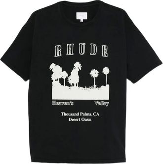 Rhude graphic-print T-shirt - Black
