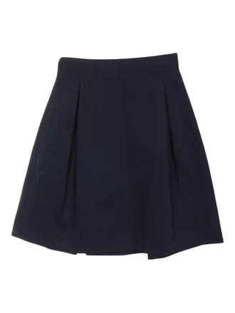 Jil Sander 2010s zip mini skirt - women - Rayon/Nylon - 36 - Blue