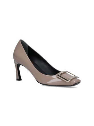Roger Vivier Womens With Heel Beige Calf Leather High Shoes
