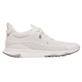 FitFlop Unisex-sportschoenen voor volwassenen, model Vitamin FFX, gebreid en waterafstotend (Wit/Grijs)