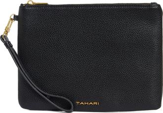 T Tahari Marty Clutch in Black Block at Nordstrom Rack
