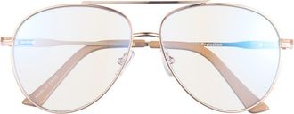 BP. Aviator Blue Light Blocking Glasses in Gold at Nordstrom