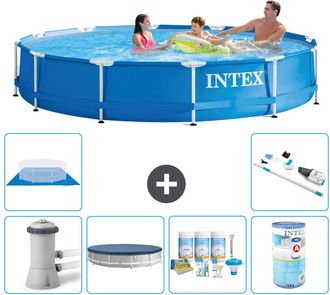 Intex Piscina Con Estructura Redonda - 366x76 Cm - 8-piezas S31774