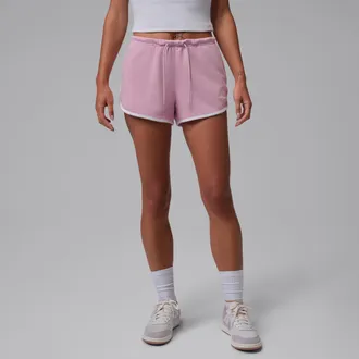 Nike Jordan Womens Jordan Brooklyn Fleece Shorts in Pink | IF1351-676