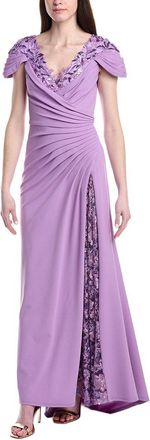 Tadashi Shoji Embellished Short Sleeve Maxi Dress