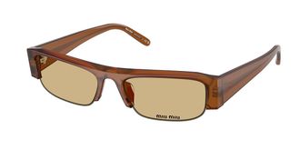 Miu Miu MUB07SF Asian Fit 22I10R Womens Sunglasses Orange Size 54