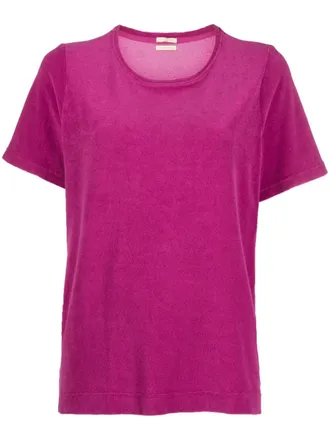 Massimo Alba crew-neck cotton blend T-shirt - Pink