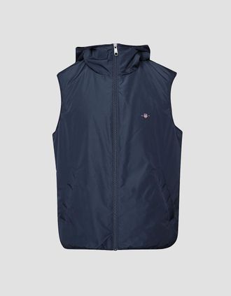 GANT Mens Light Padded Vest - Blue - Size: Regular/36