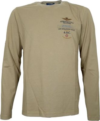 Aeronautica Ts 2470Uj 00705 Long Sleeve T-Shirt - Heren - Longsleeves - Groen - M - Katoen - Tops