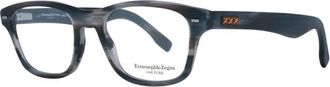 Ermenegildo Zegna Grijze Trapezium Optische Frames - Heren - Brillen - Grijs - ONE Size - Accessoires