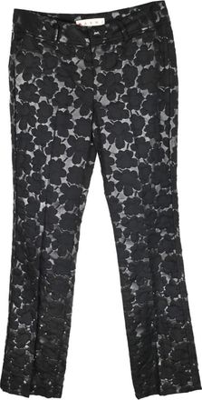 Marni Floral Jacquard Tailored Trousers Size 28/71