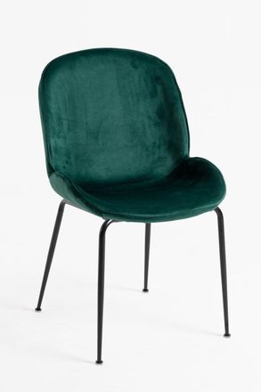 Regalos Miguel Sillas Comedor - Silla Bille Black Terciopelo - Verde