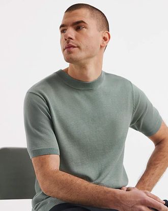 Jacamo Knitted Crew Neck T-Shirt