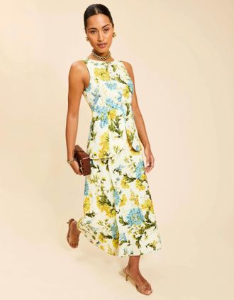 Mestiza New York Santiago Convertible Reverse Midi Skirt In Aegean Blooms