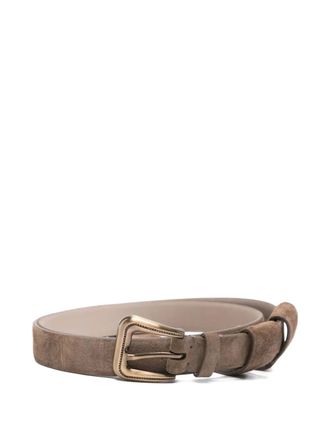 Brunello Cucinelli suede belt - women - Suede - 80 - Brown