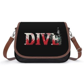 Generic Dive Crossbody Bags for Women Fashion Leather Shoulder Handbags With Adjustable Strap