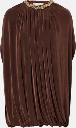 Xu Zhi Embellished draped minidress