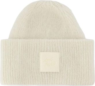 Ami Patch Muts - unisex - Accessoires - Beige - Maat: ONE Size Wol