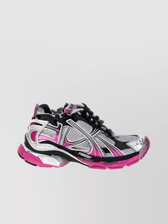 Balenciaga reflective mesh runner sole sneakers