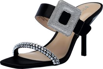 Betsey Johnson Anny Heeled Sandal Black SB-ANNY Womens