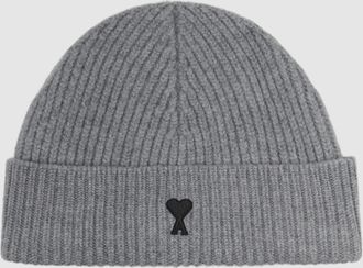 Ami Bonnet Ami De Coeur Gris Cendre Chine Noir