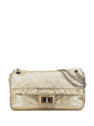 Chanel 2008-2009 Medium Perforated Calfskin Reissue Drill Flap shoulder bag - women - Calf Leather - One Size - Gold
