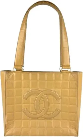 Chanel Pre-owned Tote Bags, female, Beige, Size: ONE SIZE Pre-owned Vintage Tote Bag