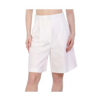 Max Mara Mujer, Pantalones cortos, Blanco, Talla: L