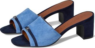 Aerosoles Gela Womens Wedge Shoes Blue Jean Suede : 8.5 M, Faux Leather