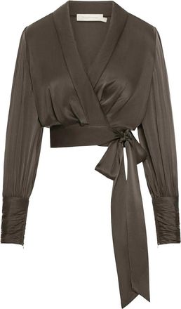 Zimmermann Silk Wrap Top