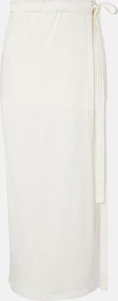 Toteme Cotton and silk wrap skirt