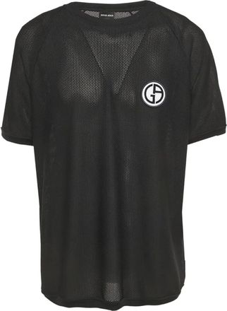Giorgio Armani T-shirt con applicazione logo - Nero