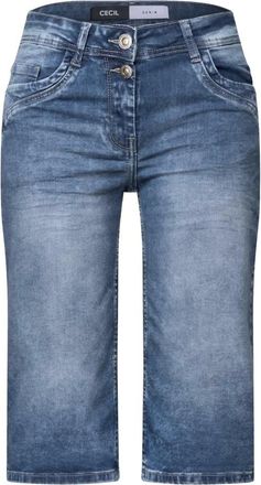 Cecil Toronto Shorts - Dames - Korte broeken - Blauw - Maat: W31 Denim