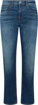 7 For All Mankind Slimmy Industrial Jeans - Heren - Regular Fit Jeans - Blauw - W32 - Katoen - Jeans