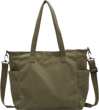 Generic MTKSFDC Corduroy Tote Bag Simple Corduroy Tote Crossbody Bag For Women Commuter Large Capacity Ladies Shoulder Bags College Girls Female Travel Handba