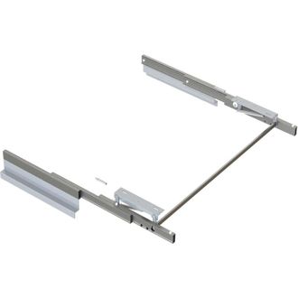 Emuca Gu&iacute;as Para Mesa Extensible Y Elevable Opl&agrave; Folding+39 M120, Aluminio, Anodizado Inox - Emuca