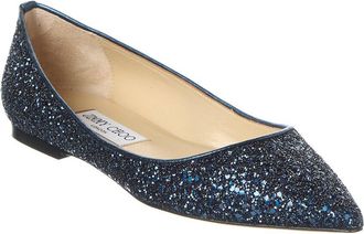 Jimmy Choo London Alina Glitter Flat