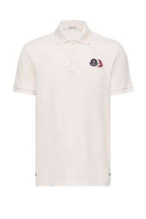 Moncler TRIPLE LOGO POLO Size: XL, colour: WHITE