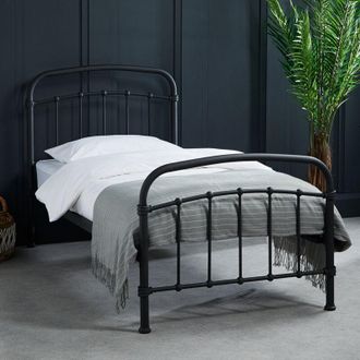 LPD Furniture 3 Feet Halston Single Bed - Metal - L200 x W101 x H113 cm - Black
