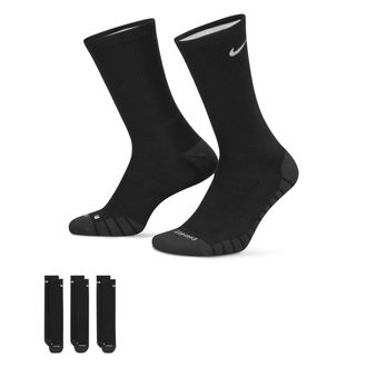 Nike Unisex Everyday Max Cushioned Training Crew Socks (3 Pairs) in Black | SX5547-010