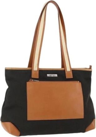Gucci Pre-owned Tote Bags, female, Brown, Size: ONE SIZE Pre-owned Vintage Canvas Tote Bag