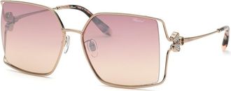 Chopard Red Gradient Square Ladies Sunglasses SCHG68S A32X 62