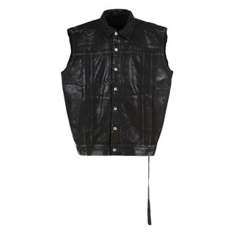 Rick Owens Waistcoats, male, Black, L, Jumbo Worker Vest