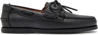 Polo Ralph Lauren Merton Grained Leather Loafers - Black - 12 (IT45 / UK11)