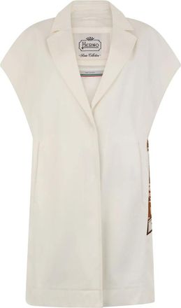 Herno Jassen, Dames, Wit, S, Katoen, Lichtgewicht Gilet